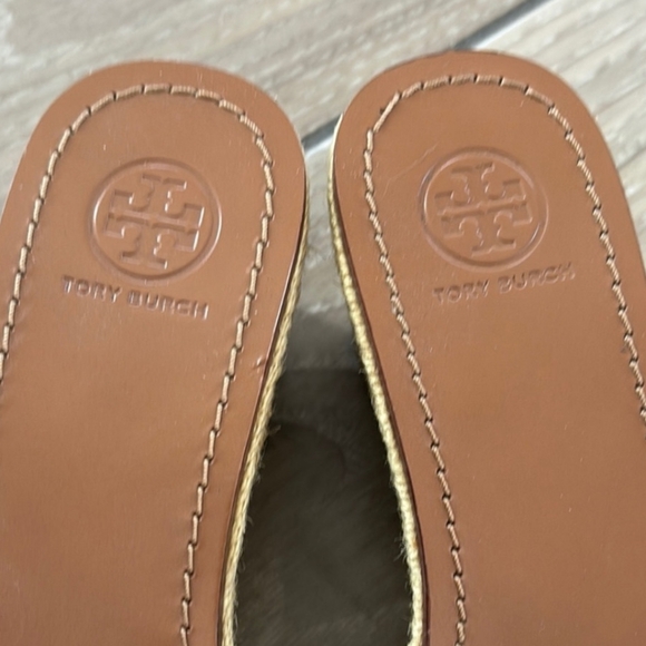 Tory Burch Tan Wedge Sandals - Picture 2 of 6